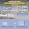 Cell Phone Locker 20 Compartments, Acrylic Wall Cabinet with Locks
